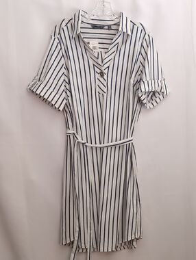 Mlle Gabrielle Striped Midi Dress
